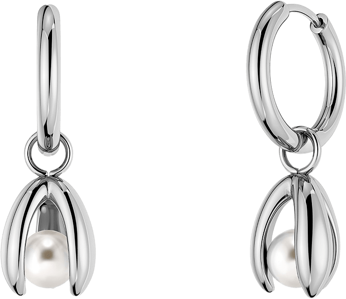 Moonrave Hoops S Silver, från Edblad, i färgen Silver.