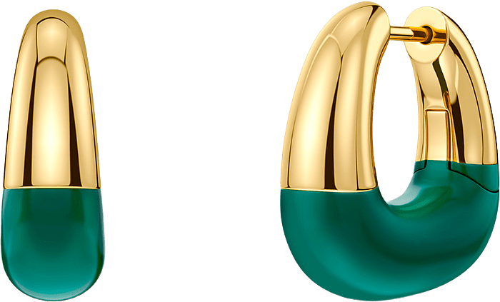 Lore Hoops L Gold/Green, från Edblad, i färgen Gold/Green.