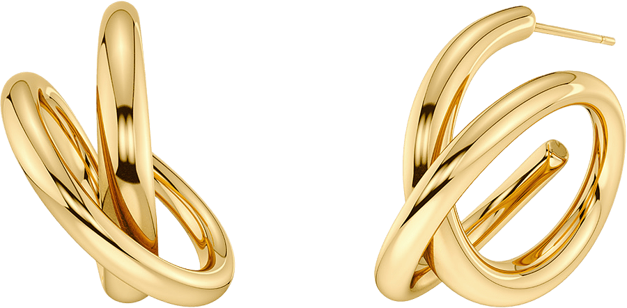 Nouveau Hoops L Gold, från Edblad, i färgen Gold.