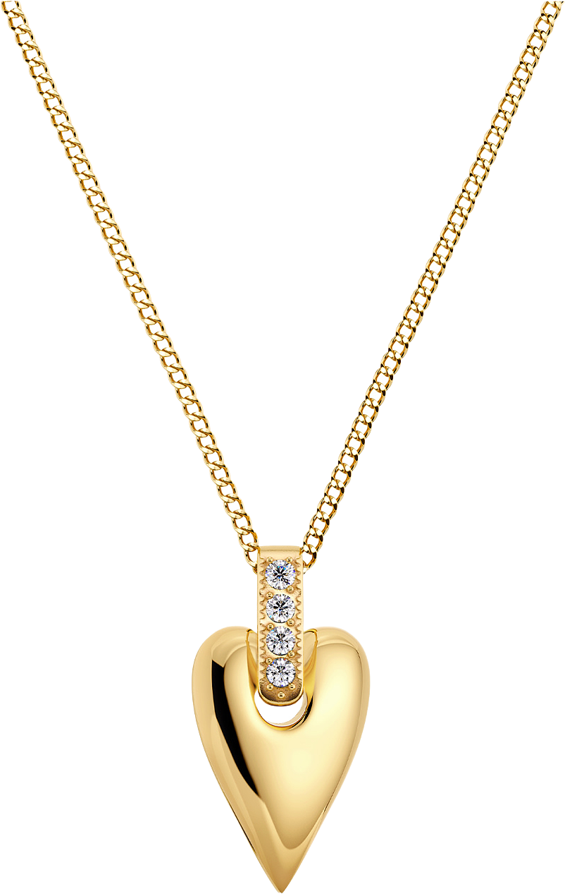 Amore Sparkle Necklace S Gold, från Edblad, i färgen Gold.