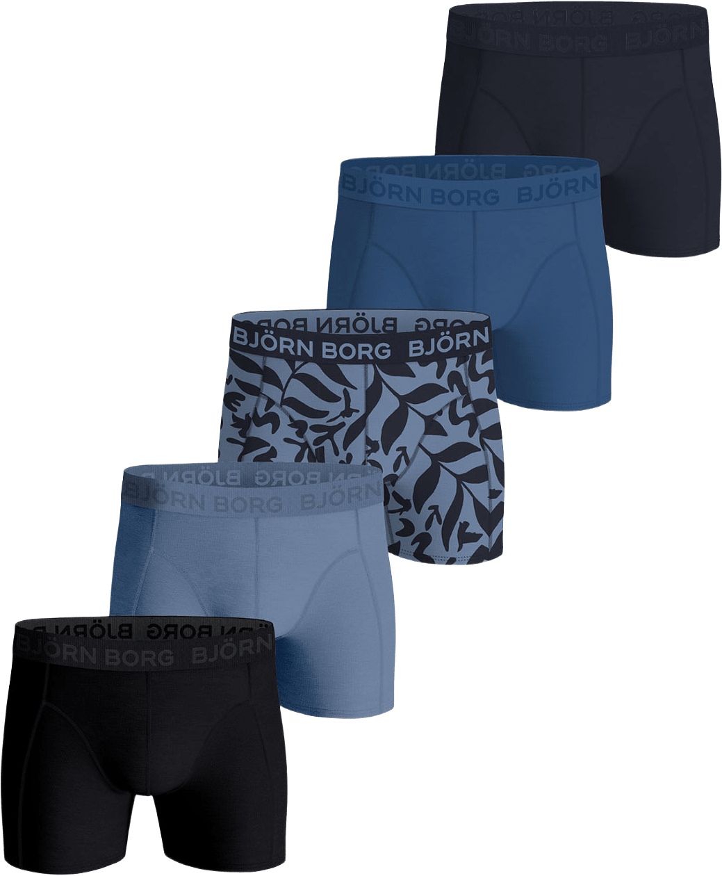 Cotton stretch boxer 5p, från Björn Borg, i färgen Multipack 2.