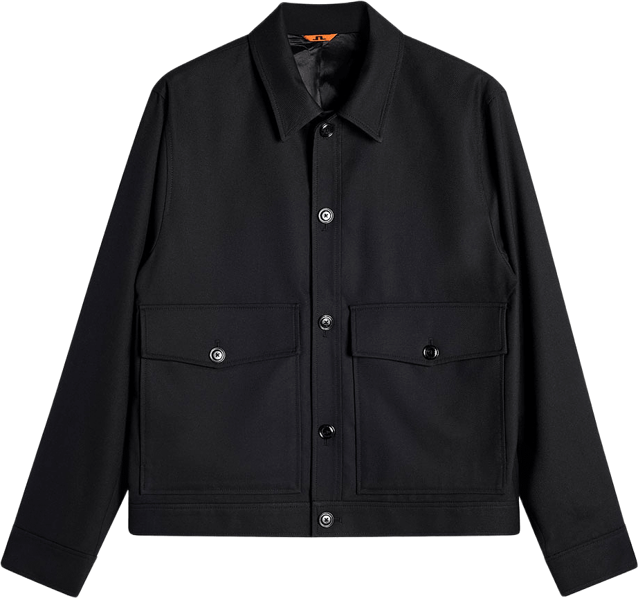 Jevin Brushed Twill Jacket, från J.Lindeberg, i färgen Black.
