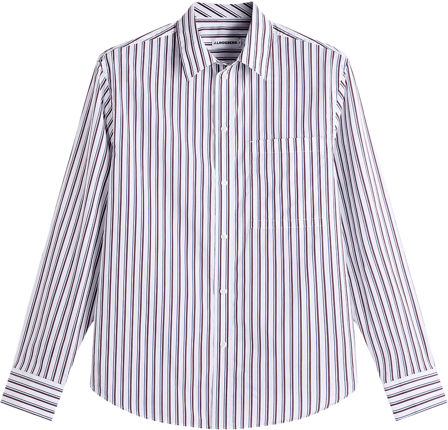 Zachary Cotton Stripe Shirt, från J.Lindeberg, i färgen Set Sail.