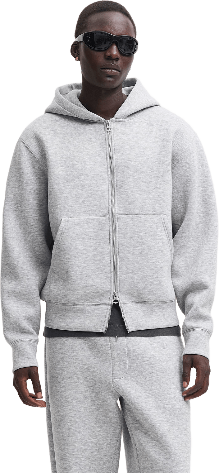 Legacy Sweat Scuba Zip Hoodie, från Jack & Jones, i färgen Light Grey Melange.