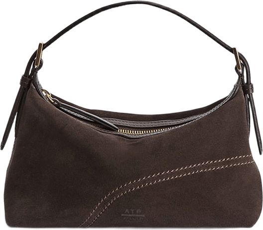 Vadena Walnut Suede Vacchetta Bag, från ATP Atelier, i färgen Walnut.