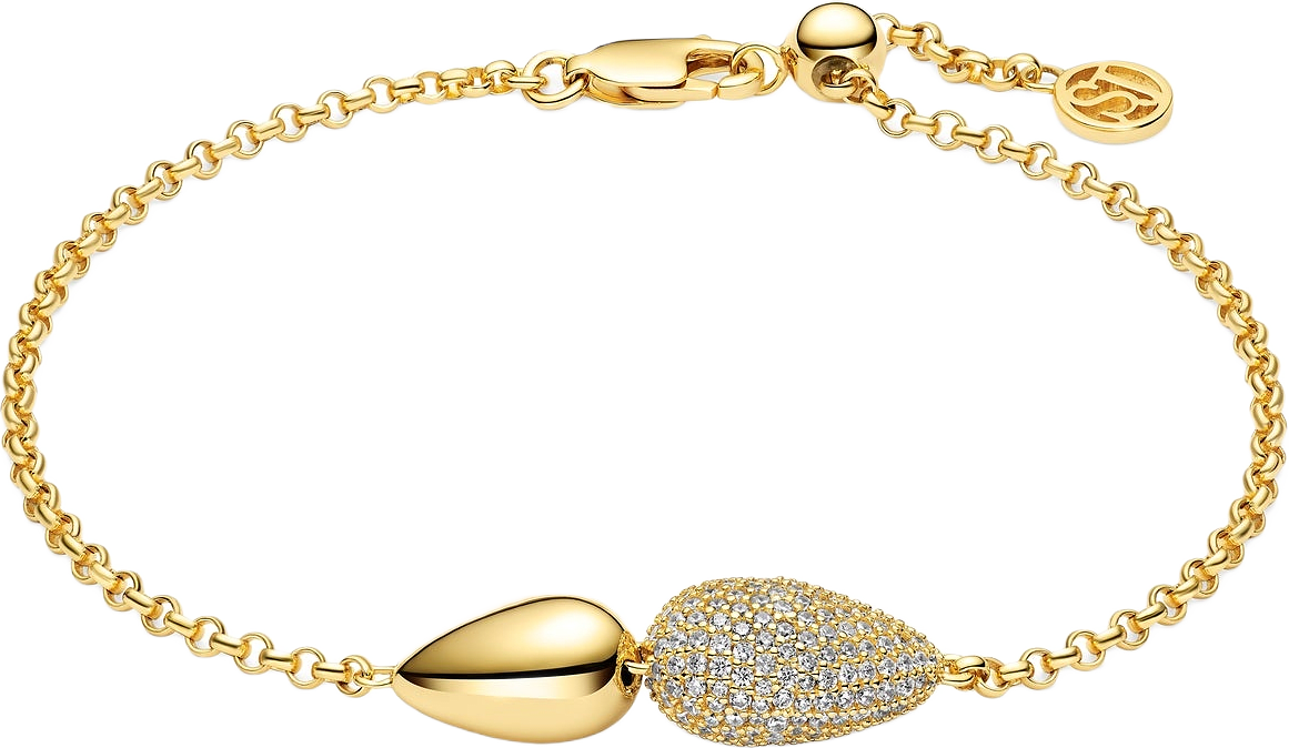 Armband Goccia Due, från Sif Jakobs Jewellery, i färgen gold.