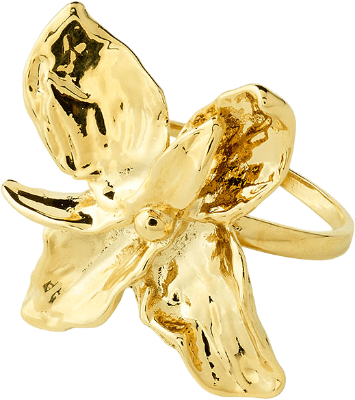 TRACE ring gold-plated, från Pilgrim, i färgen Gold Plated.