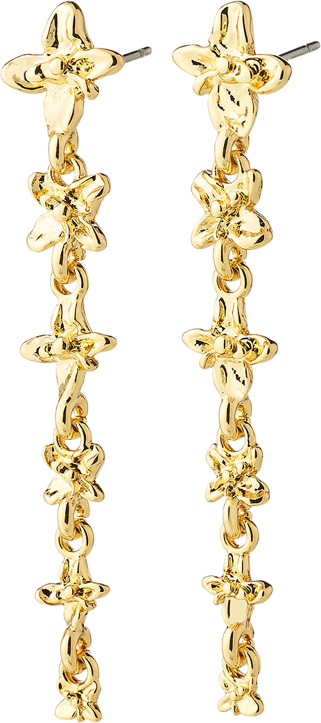 TRACE earrings gold-plated, från Pilgrim, i färgen Gold Plated.