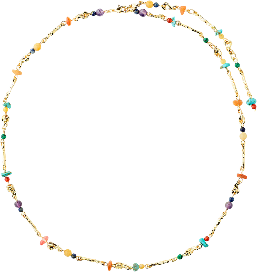 TRACE necklace gold-plated/multi, från Pilgrim, i färgen Gold Plated.