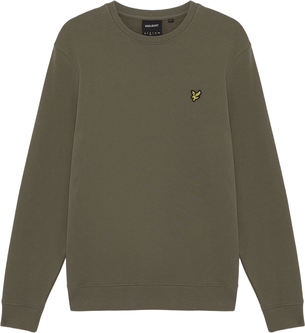 Crew Neck Sweatshirt, från Lyle & Scott, i färgen Khaki Ash.