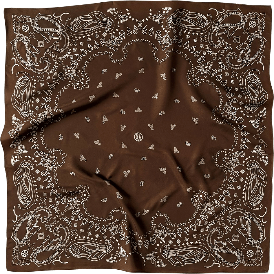 Paisley Scarf Mocha Mousse, från lescarf, i färgen Mocha Mousse & White.