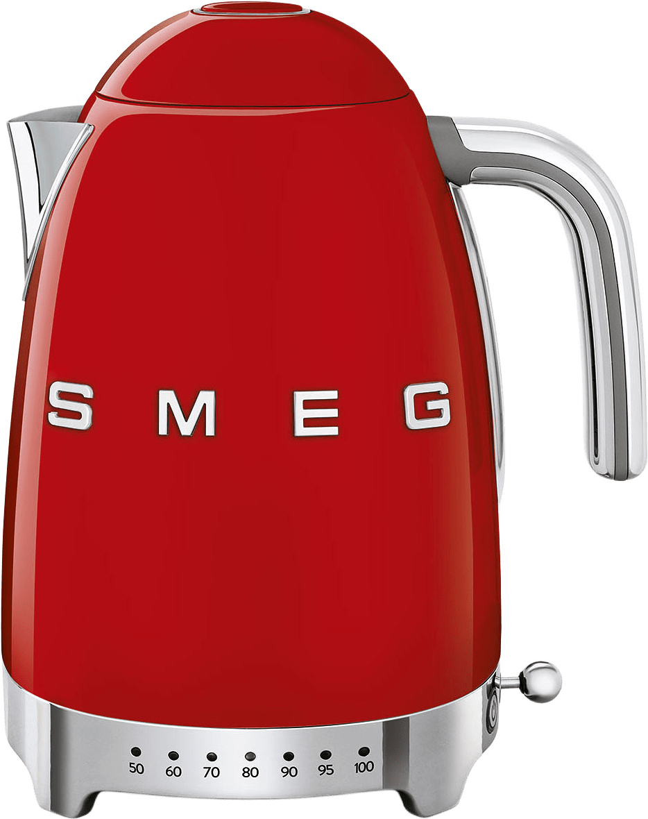 Kettel - Variable Temperature Red 50's Style, från Smeg, i färgen Red.