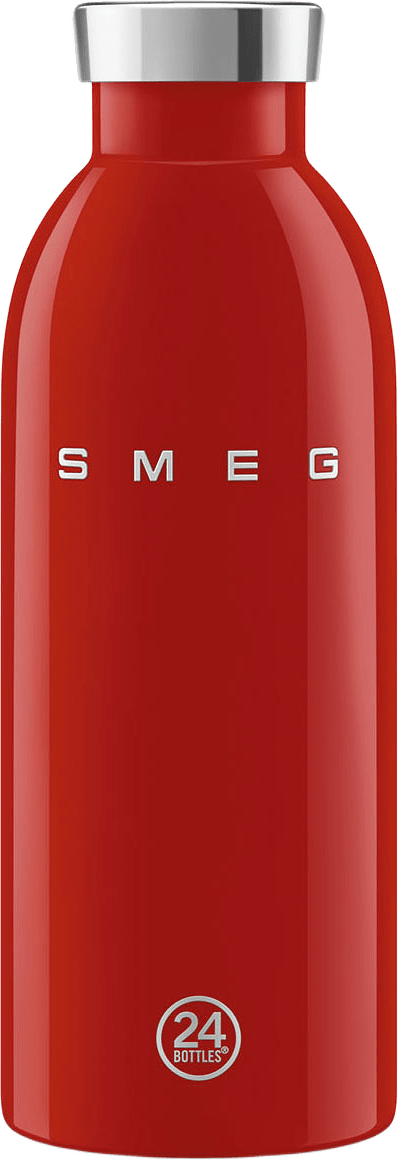 Water Bottle Black 500 Ml 50's Style, från Smeg, i färgen Red.