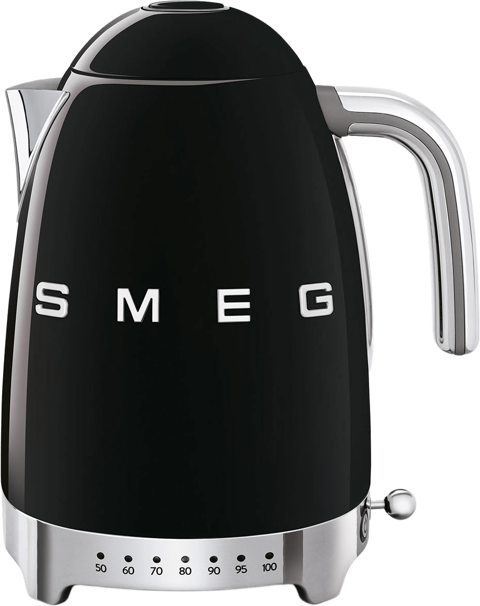 Kettel - Variable Temperature Red 50's Style, från Smeg, i färgen Black.