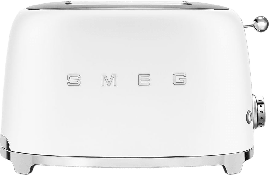 Toaster 2x2 Matt White Eu 50's Style, från Smeg, i färgen White.