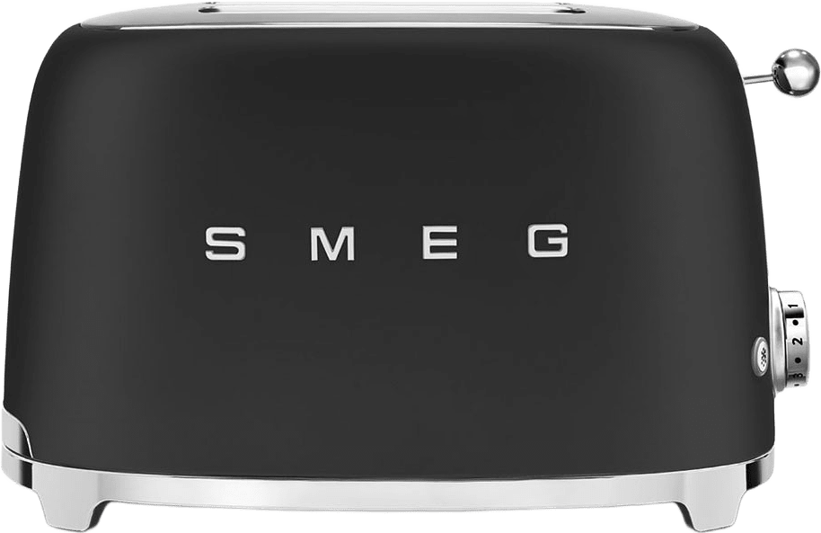 Toaster 2x2 Matt White Eu 50's Style, från Smeg, i färgen Black.