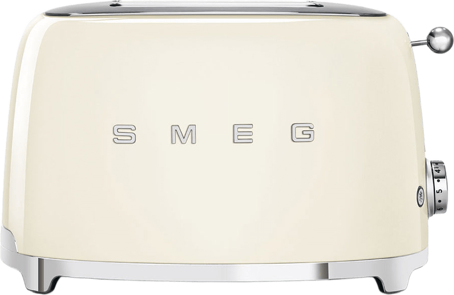 Toaster Black 2 Slice 50's Style, från Smeg, i färgen Cream.