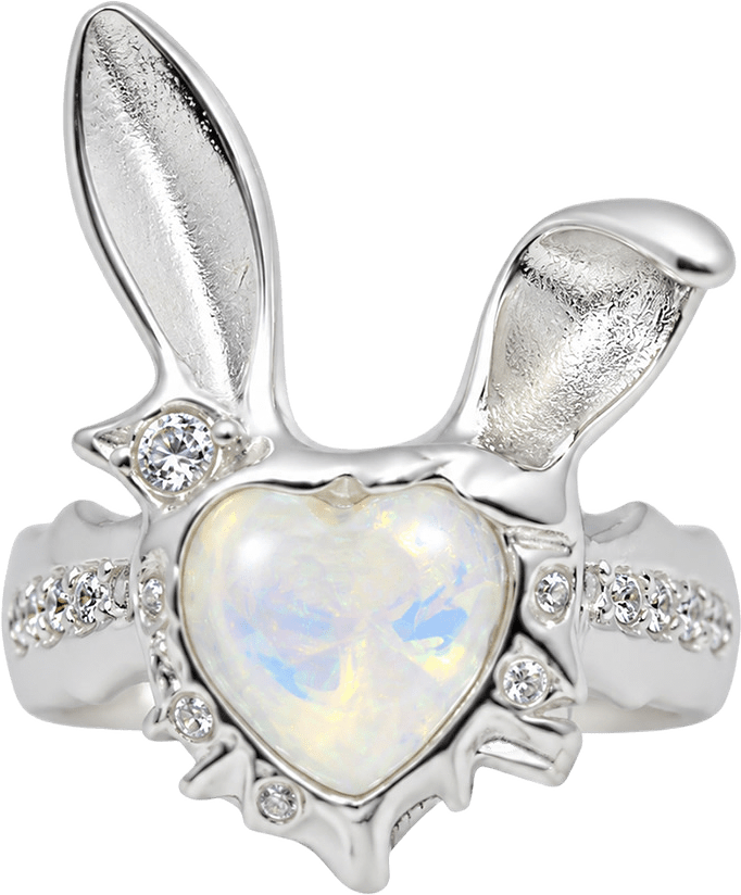 Bunny Ring, från WOS, i färgen Silver.