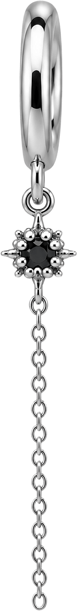 Indra Single Earring, från WOS, i färgen Silver.