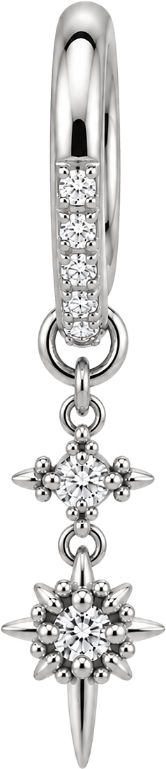 Fairy Single Earring, från WOS, i färgen Silver.