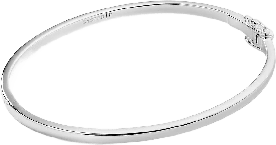 Cavelle Plain Bangle Bracelet, från Syster P, i färgen Silver.