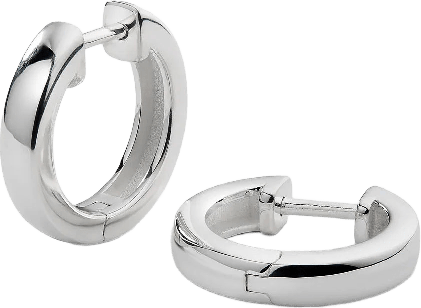 Cavelle Big Plain Hoops Earrings, från Syster P, i färgen Silver.