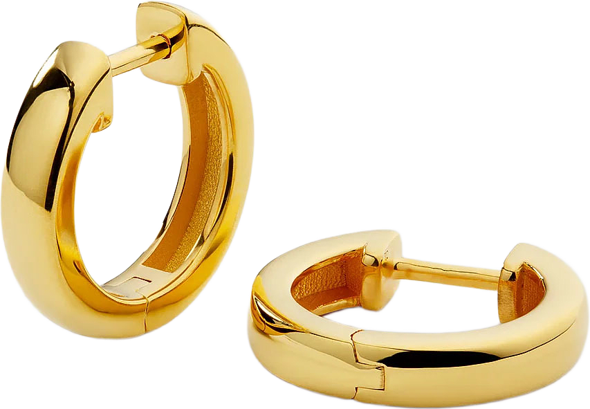 Cavelle Big Plain Hoops Earrings, från Syster P, i färgen Gold.
