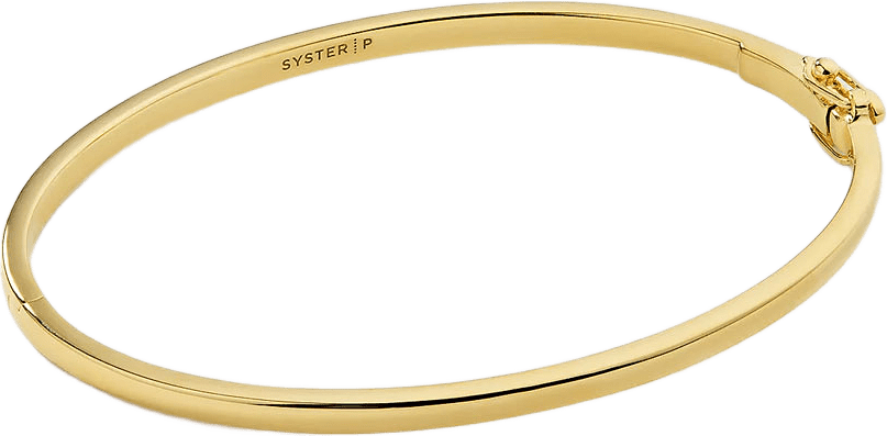 Cavelle Plain Bangle Bracelet, från Syster P, i färgen Gold.