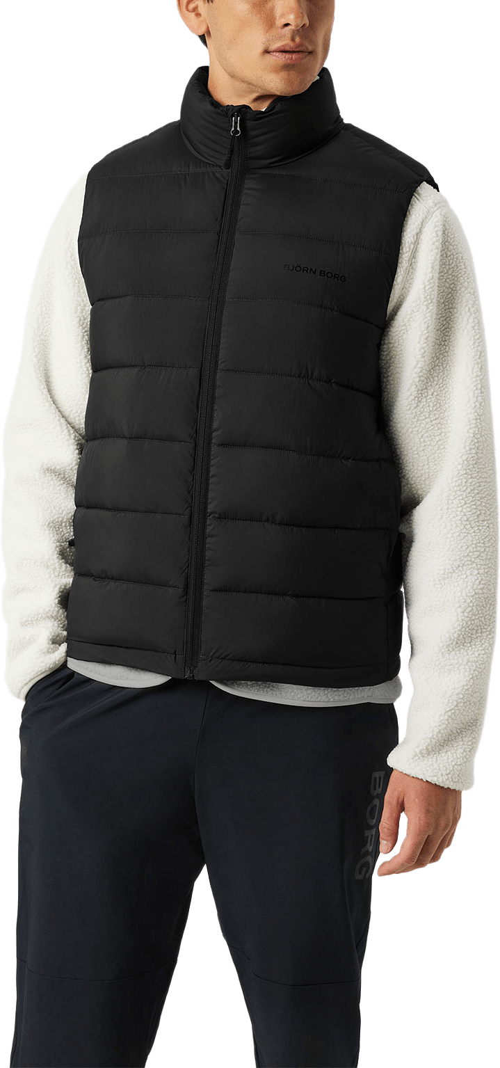 Borg Padded Vest, från Björn Borg Sport, i färgen Black Beauty.