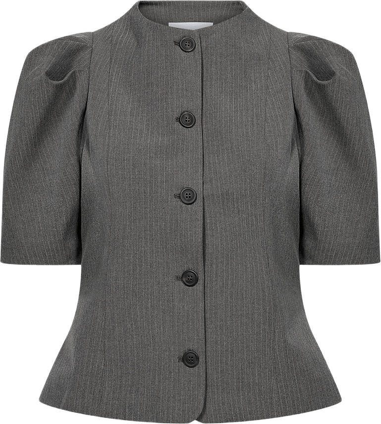 Unity 3 Blouse, från Leveté Room, i färgen Dark Grey Mel. Combi.
