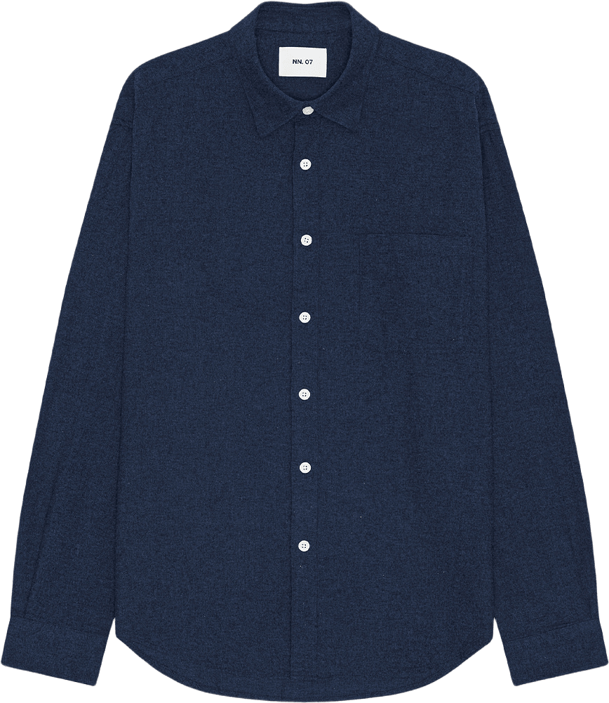 Dino LS 5465 Shirt, från NN07, i färgen Navy Blue.