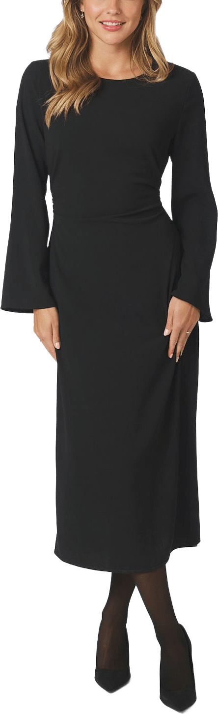 Emmely Drape Dress, från Neo Noir, i färgen Black.