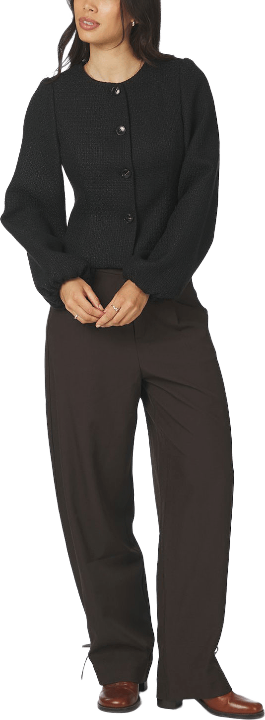 Junette Boucle Jacket, från Neo Noir, i färgen Black.