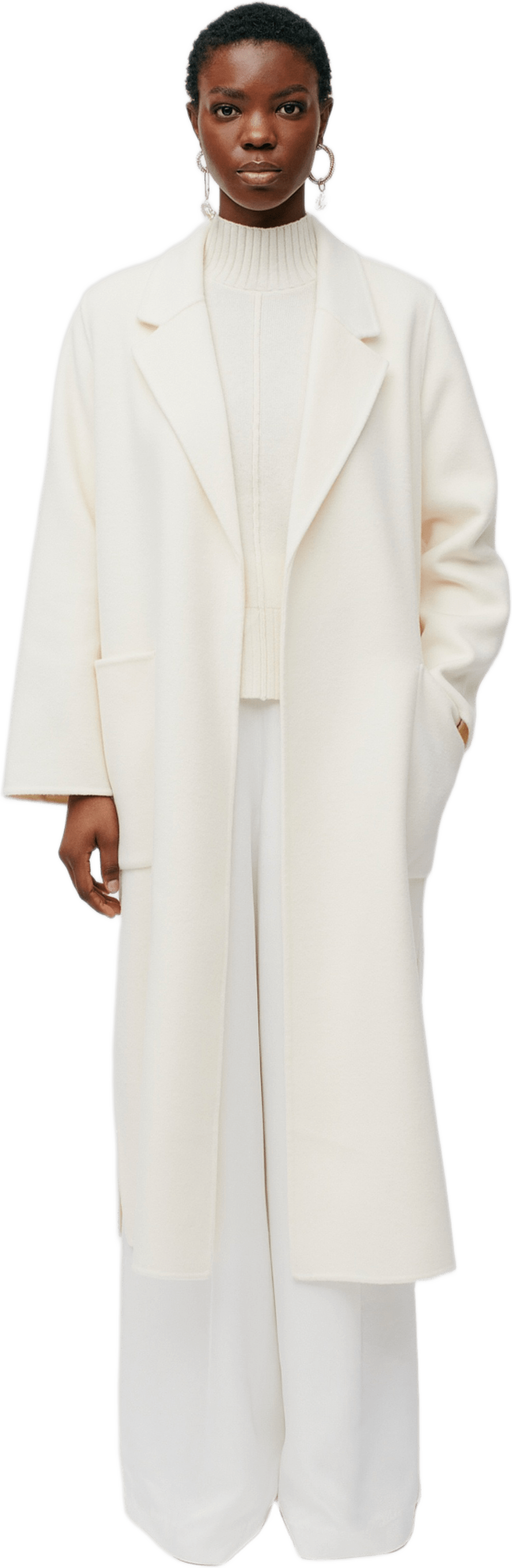 IOCelia Wh Coat, från Ivy Oak, i färgen Winter White.