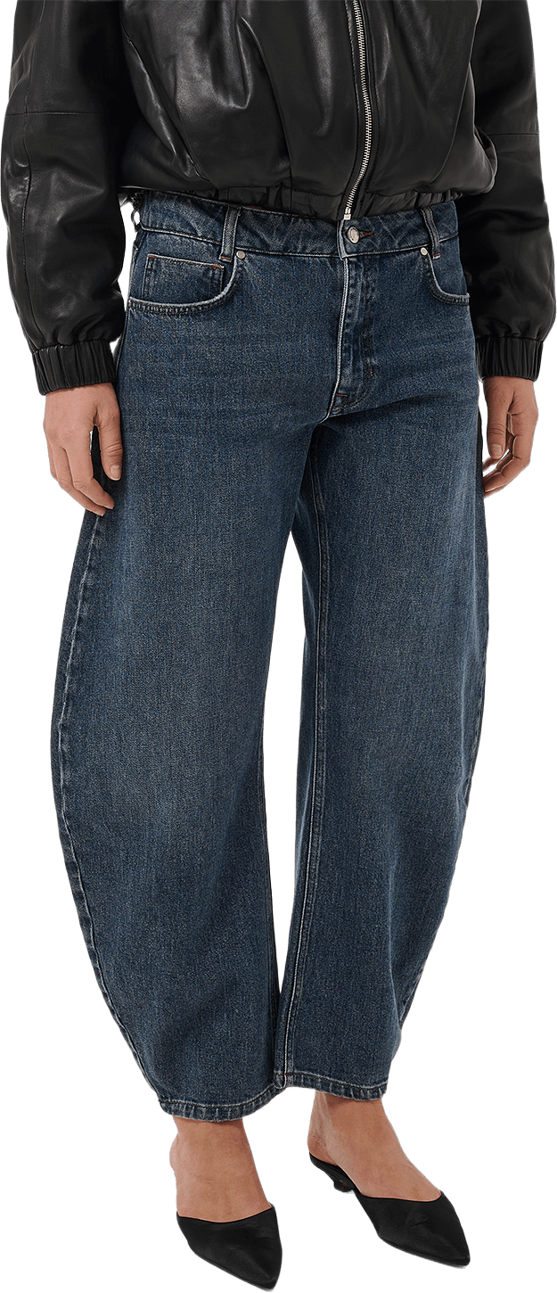 Jeans Barrel Mwremmie 139, från My Essential Wardrobe, i färgen Dark Blue Retro Wash.