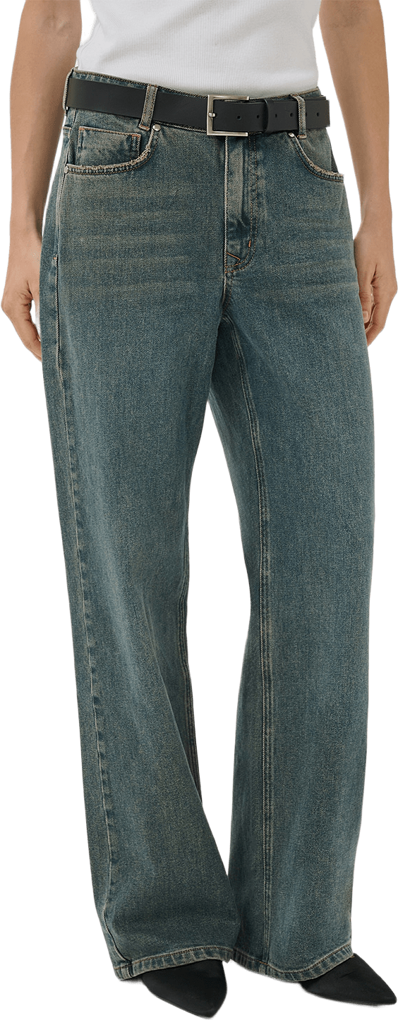 Jeans Wide Mwlouis 139 Limited, från My Essential Wardrobe, i färgen Dark Blue Dirty Wash.