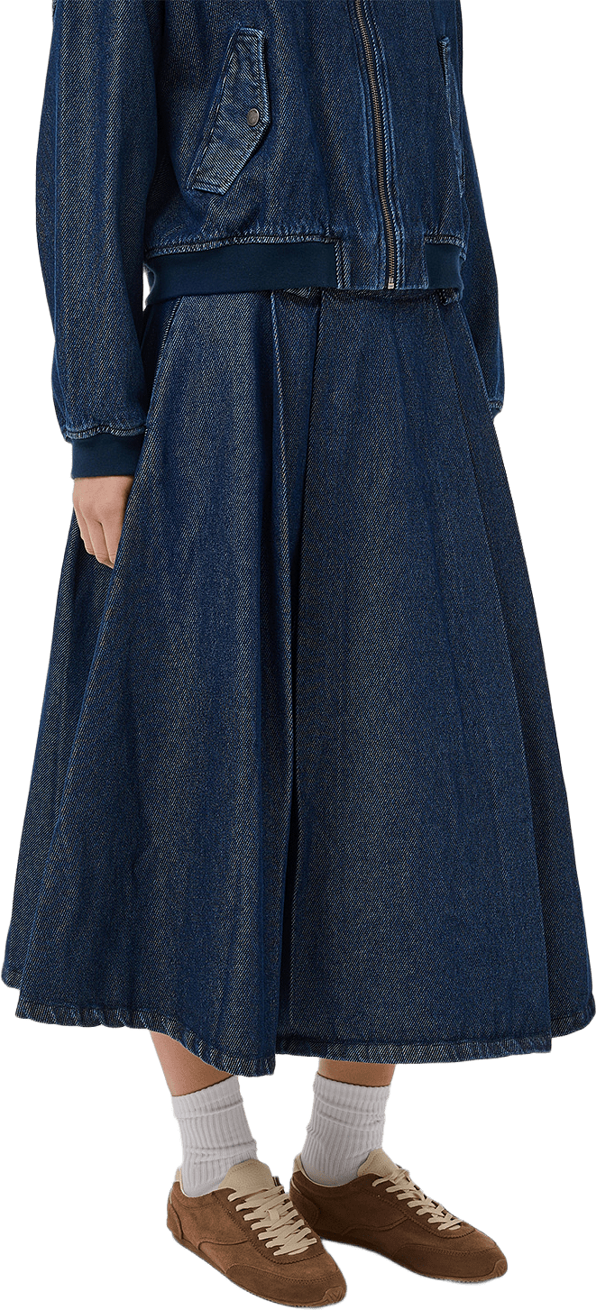 Denim Skirt Mwmegan 185, från My Essential Wardrobe, i färgen Dark Blue Wash.