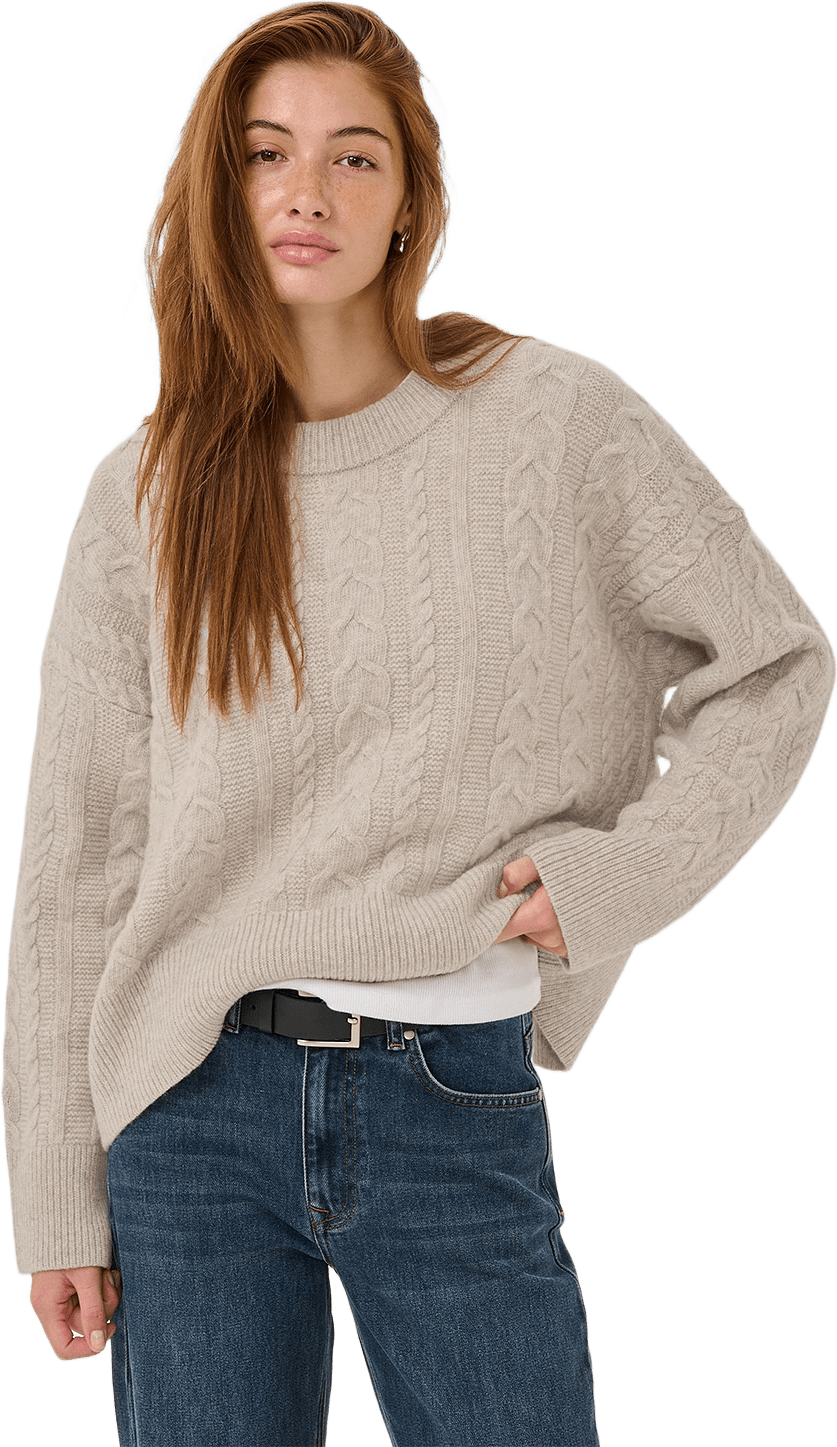 Mwparis Lw Pullover, från My Essential Wardrobe, i färgen Beige Melange.