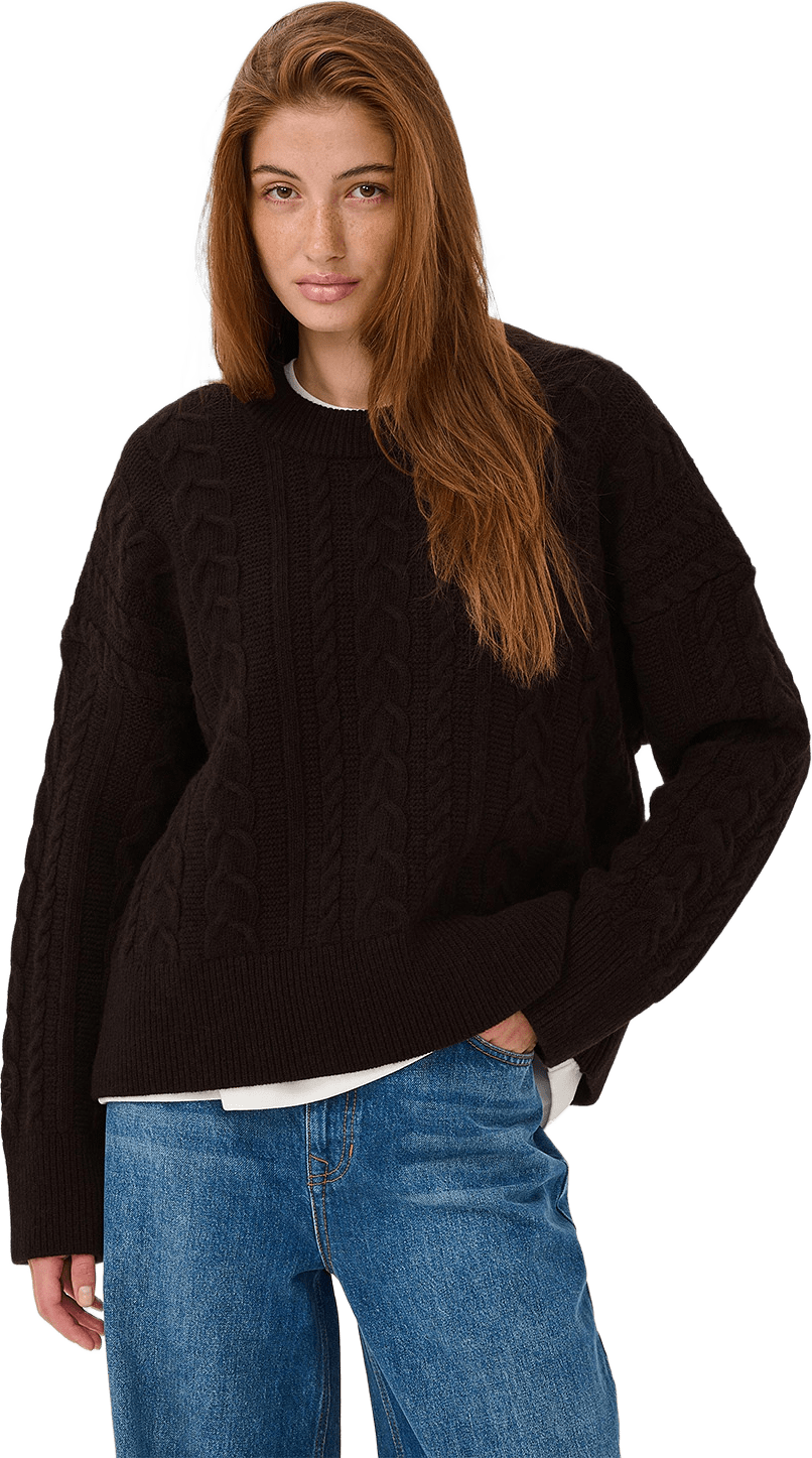 Mwparis Lw Pullover, från My Essential Wardrobe, i färgen Chocolate Plum.