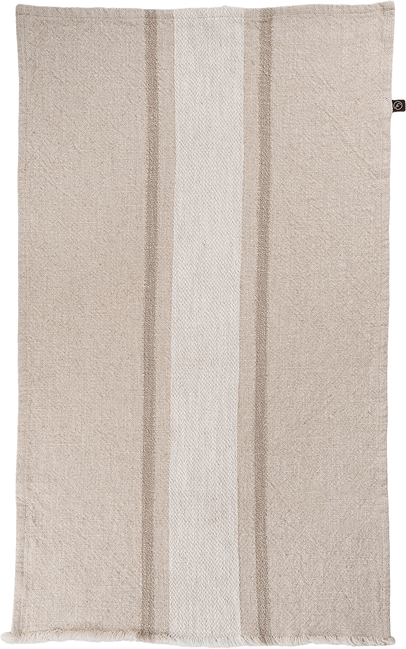 Kökshandduk, från ERNST, i färgen Vit/Natur/Beige.