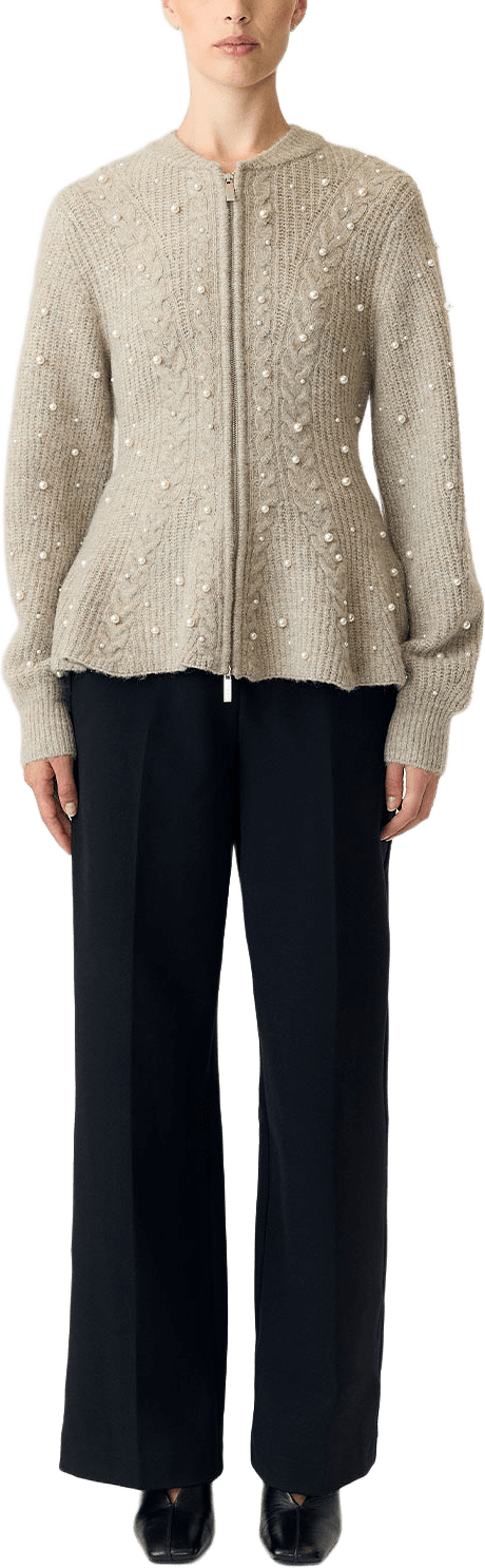 Yaspemina Knit Cardigan, från YAS, i färgen Fungi.