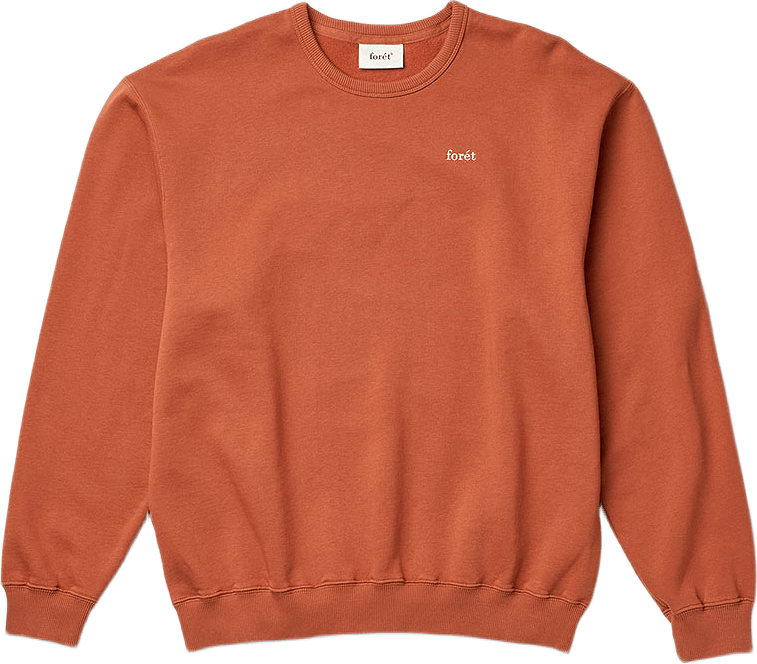 Noon Sweatshirt, från Forét, i färgen Sumac Red.