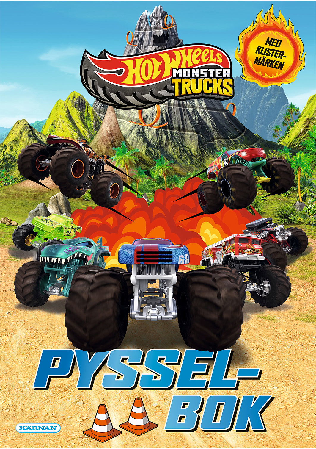 Pysselbok Hot Wheels Monstertruck, från KÄRNAN.