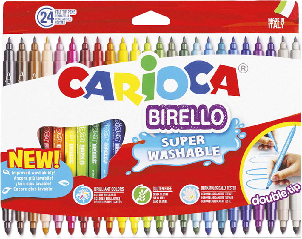 Carioca Dubbla Fiberpennor 24-Pack, från Carioca.