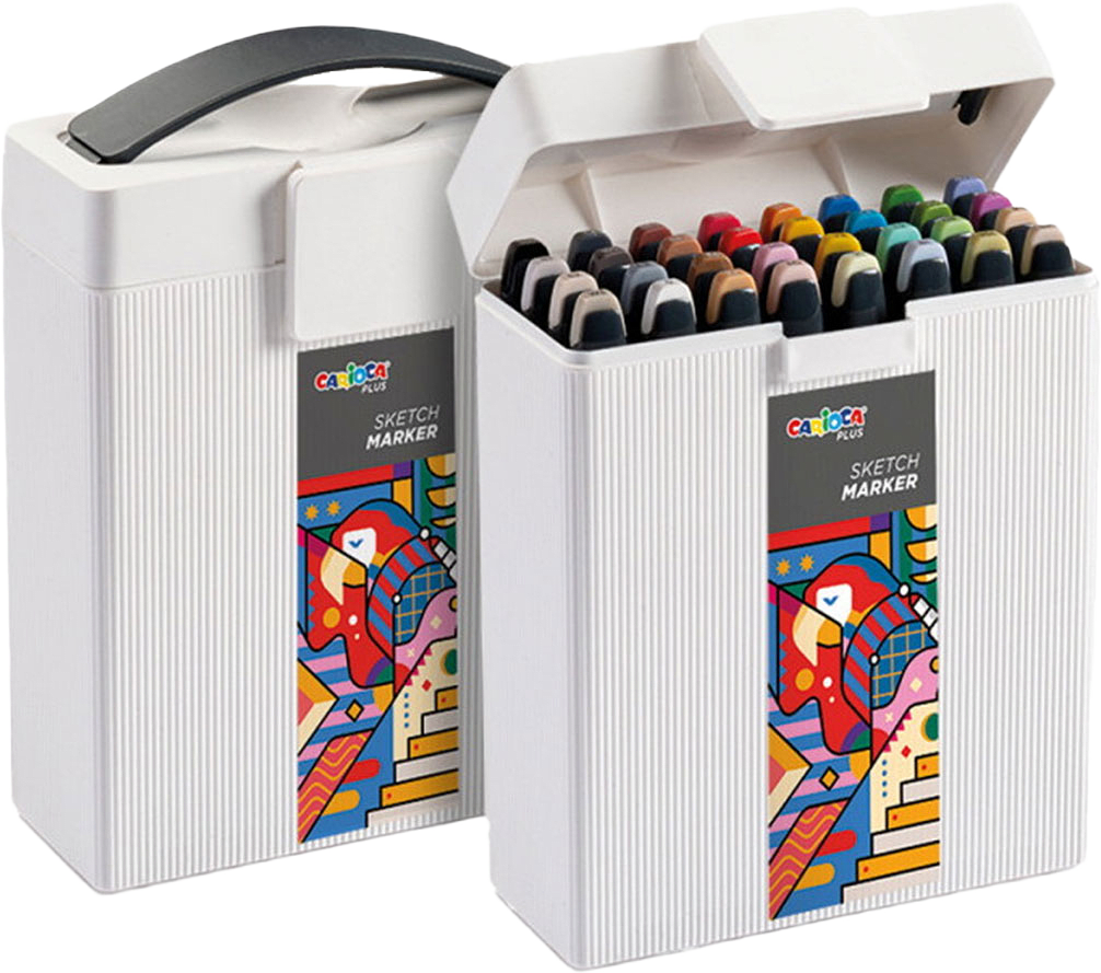 CARIOCA PLUS SKETCH MARKER 32pcs HARD CASE, från Carioca.