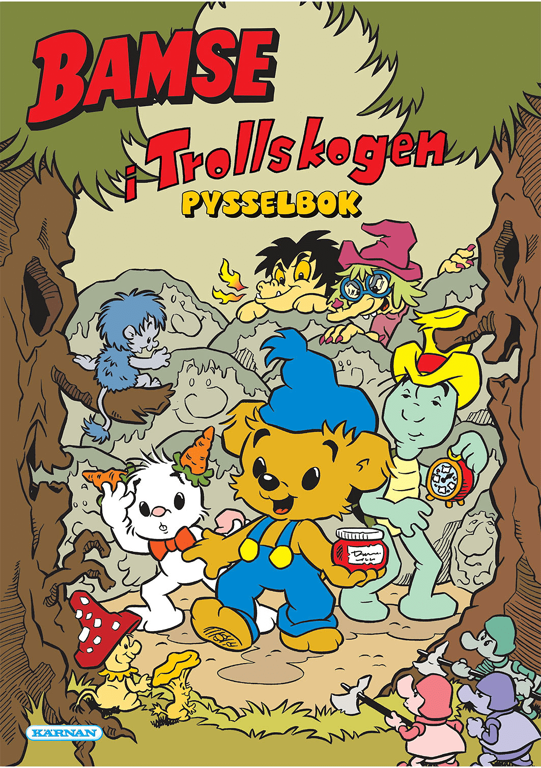 Pysselbok Bamse I Trollskogen, från KÄRNAN.