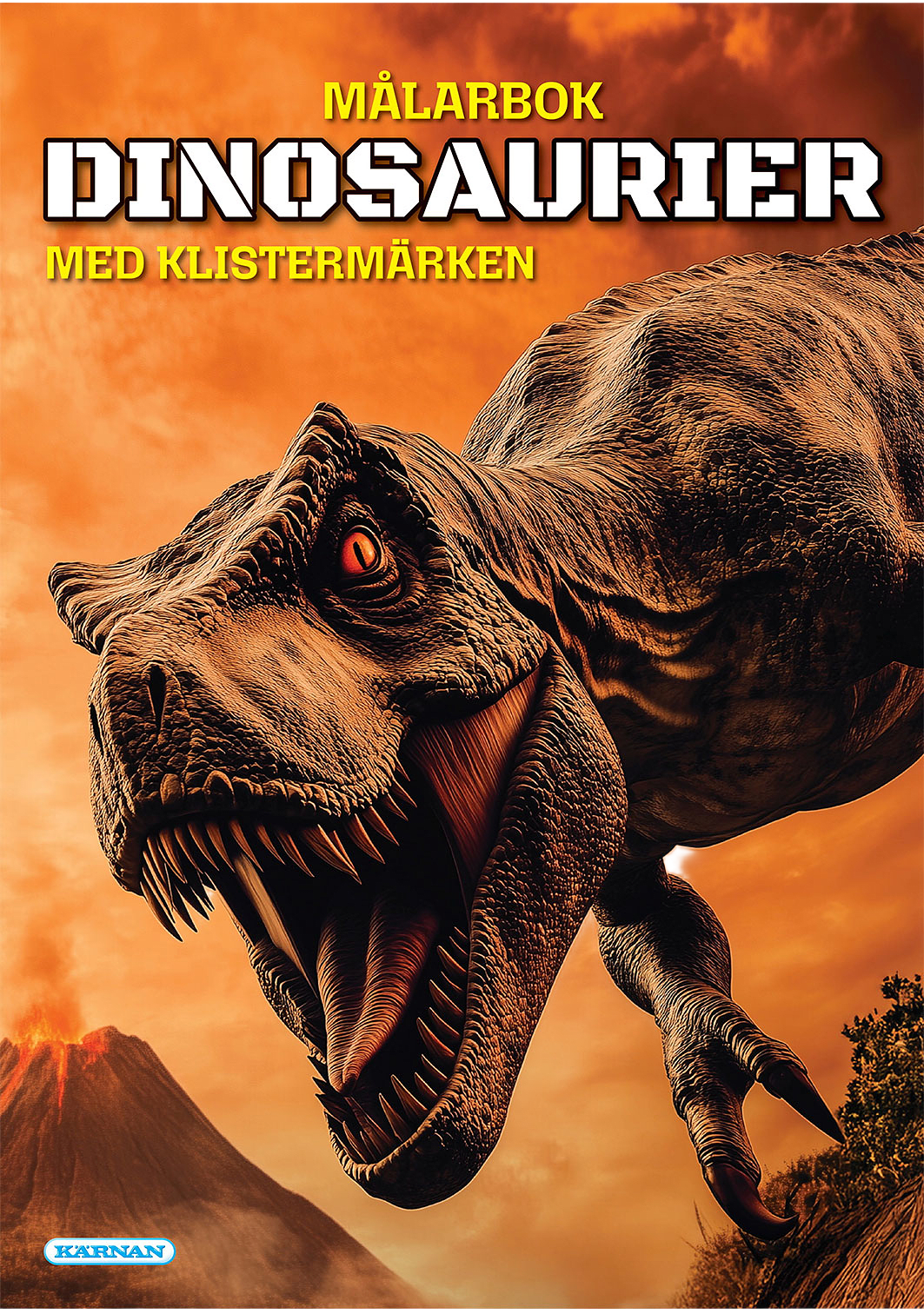 Målarbok Dinosaurier, från KÄRNAN.