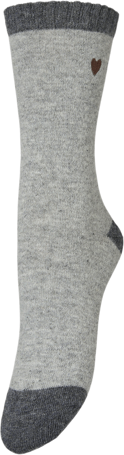 Hearty Wola Sock, från Becksöndergaard, i färgen Grey Melange.