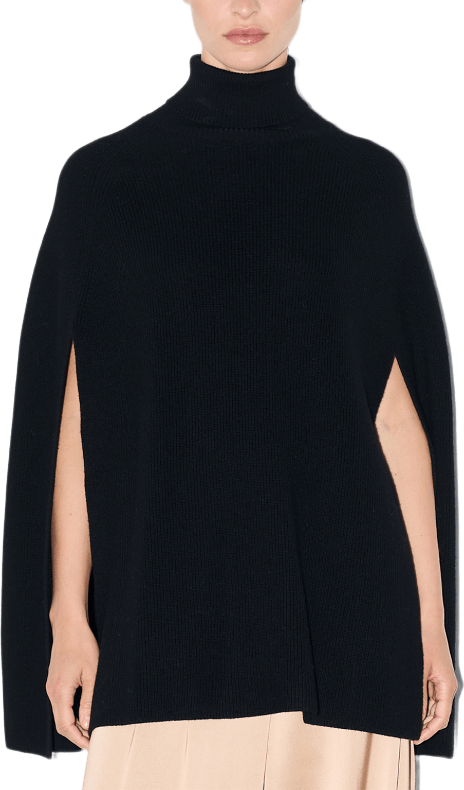 Unia Knitted Cape, från Twist & Tango, i färgen Black.
