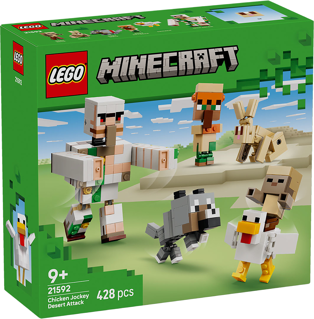 Minecraft® Ökenattack med hönsryttare Leksak 21592, från LEGO, i färgen Multi.